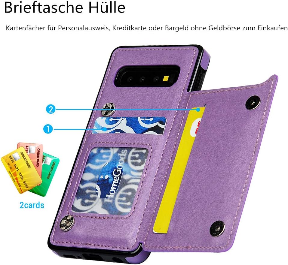 Samsung Galaxy S10 zadné púzdro kožené fialové