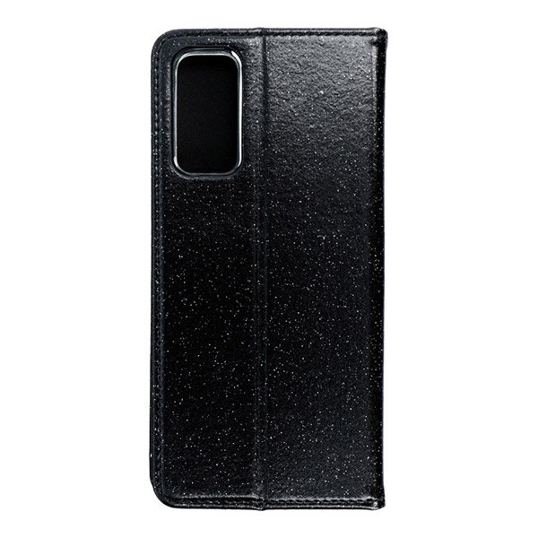 Samsung Galaxy S20 FE knižkové púzdro Glitter čierne