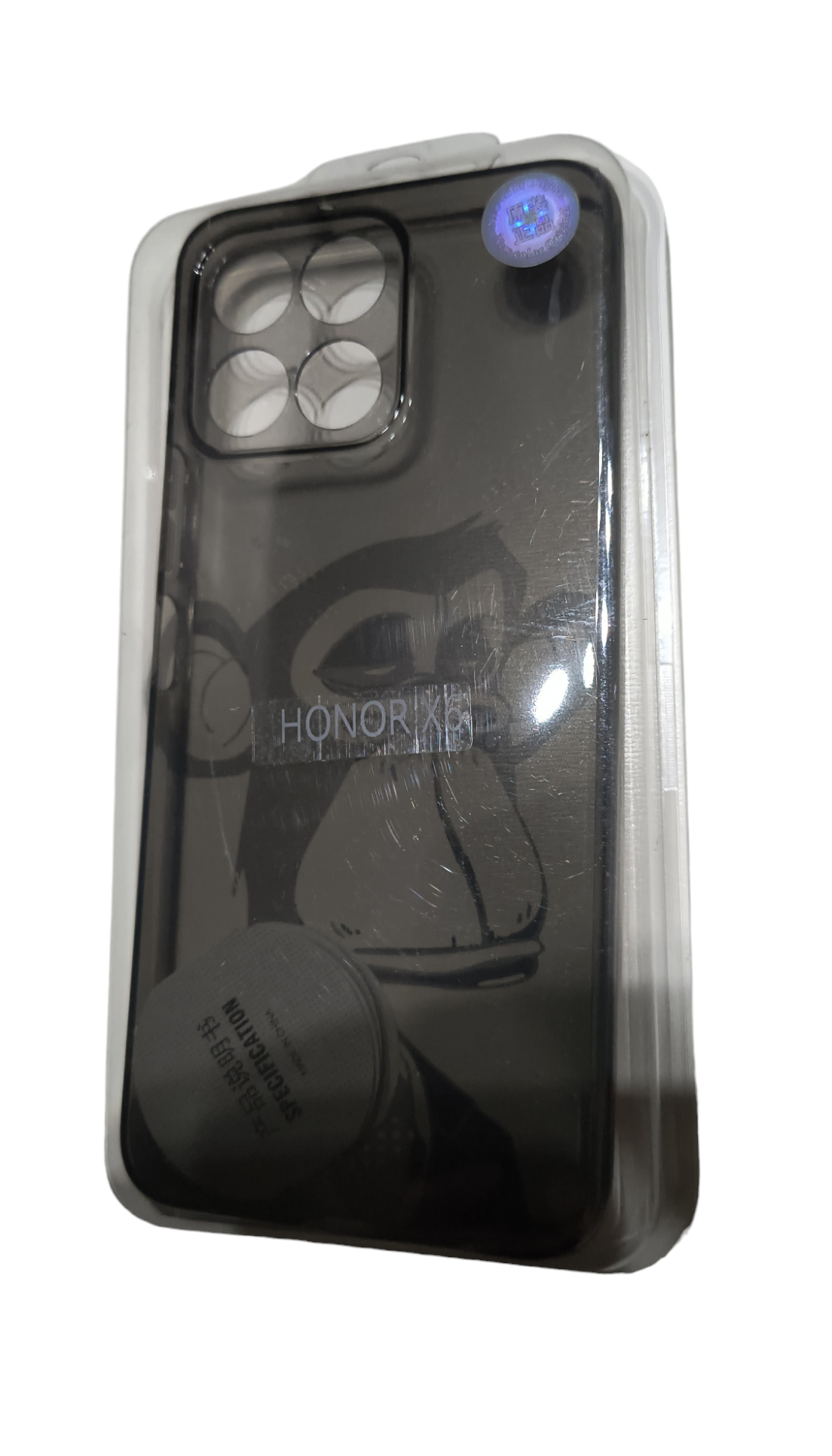 Honor X6 priehľadné zadné púzdro čierne 1,5mm v boxe