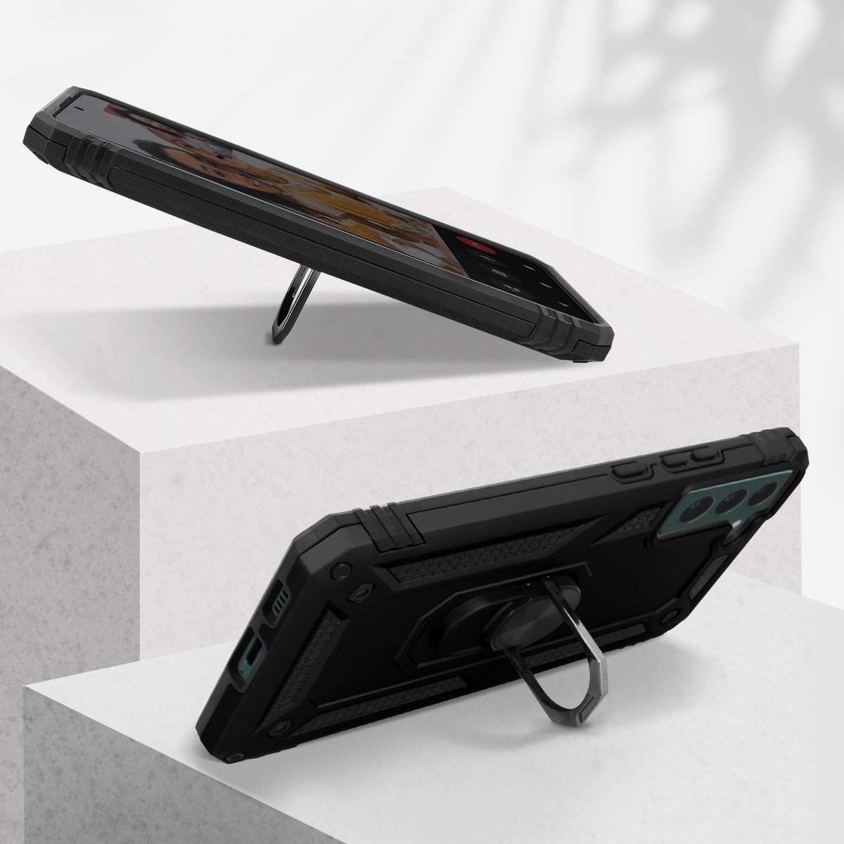 Samsung Galaxy S21 Plus púzdro Armor Ring čierne