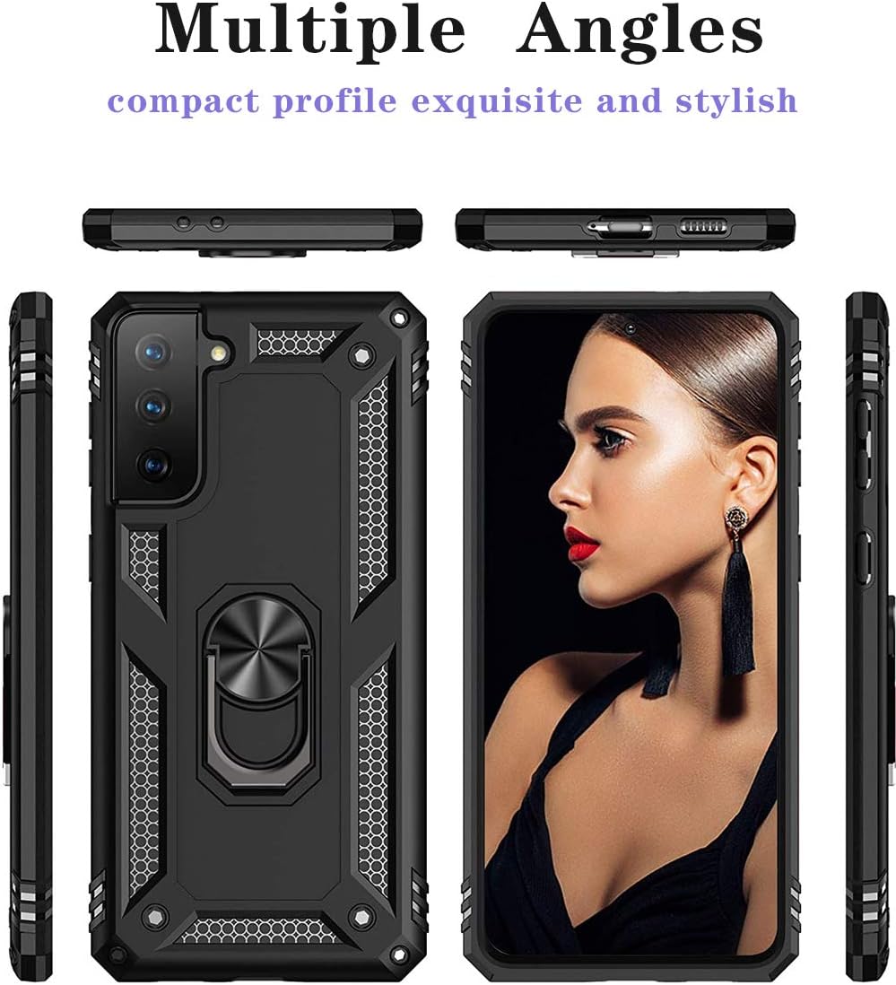 Samsung Galaxy S21 púzdro Armor Ring čierne