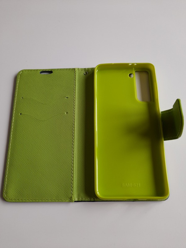 Samsung Galaxy S21 púzdro Book Fancy modro-zelené
