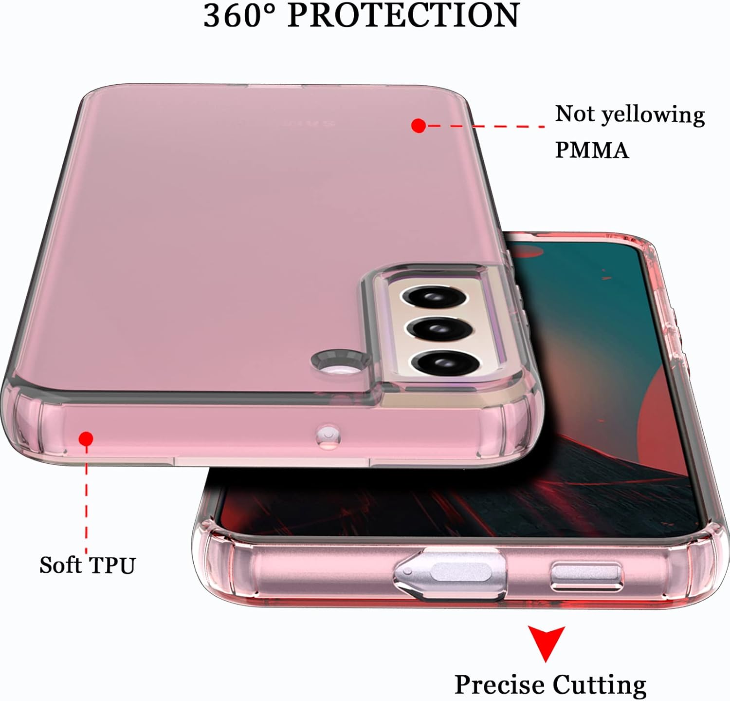 Samsung Galaxy S22 Plus Armor púzdro ružové