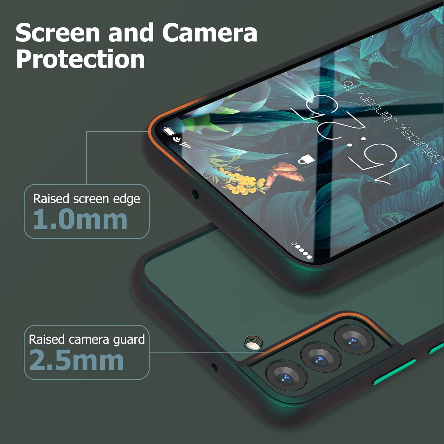 Samsung Galaxy S22 Plus zadné púzdro Mateprox tmavo zelené