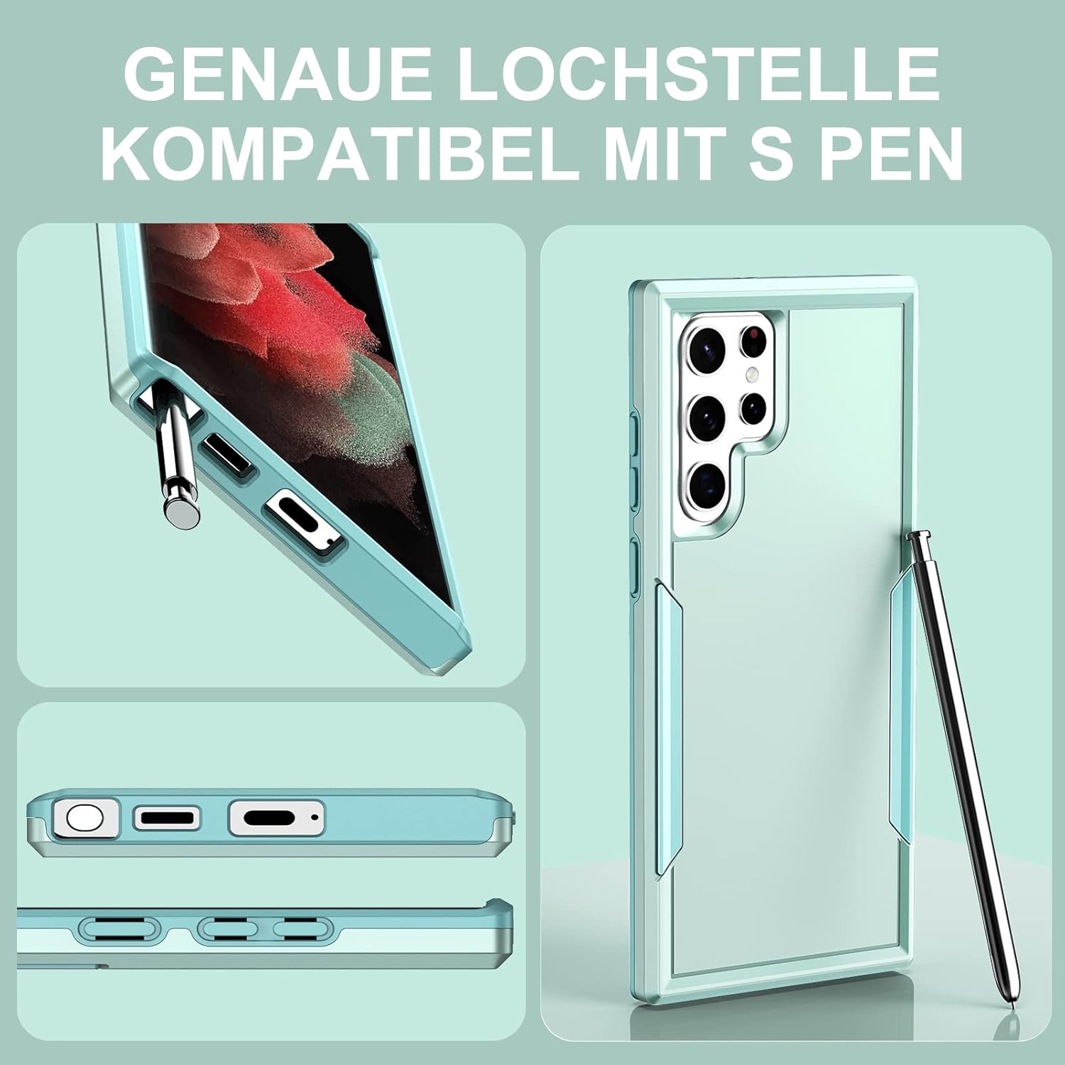 Samsung Galaxy S22 Ultra zadné púzdro Saiboro zelené