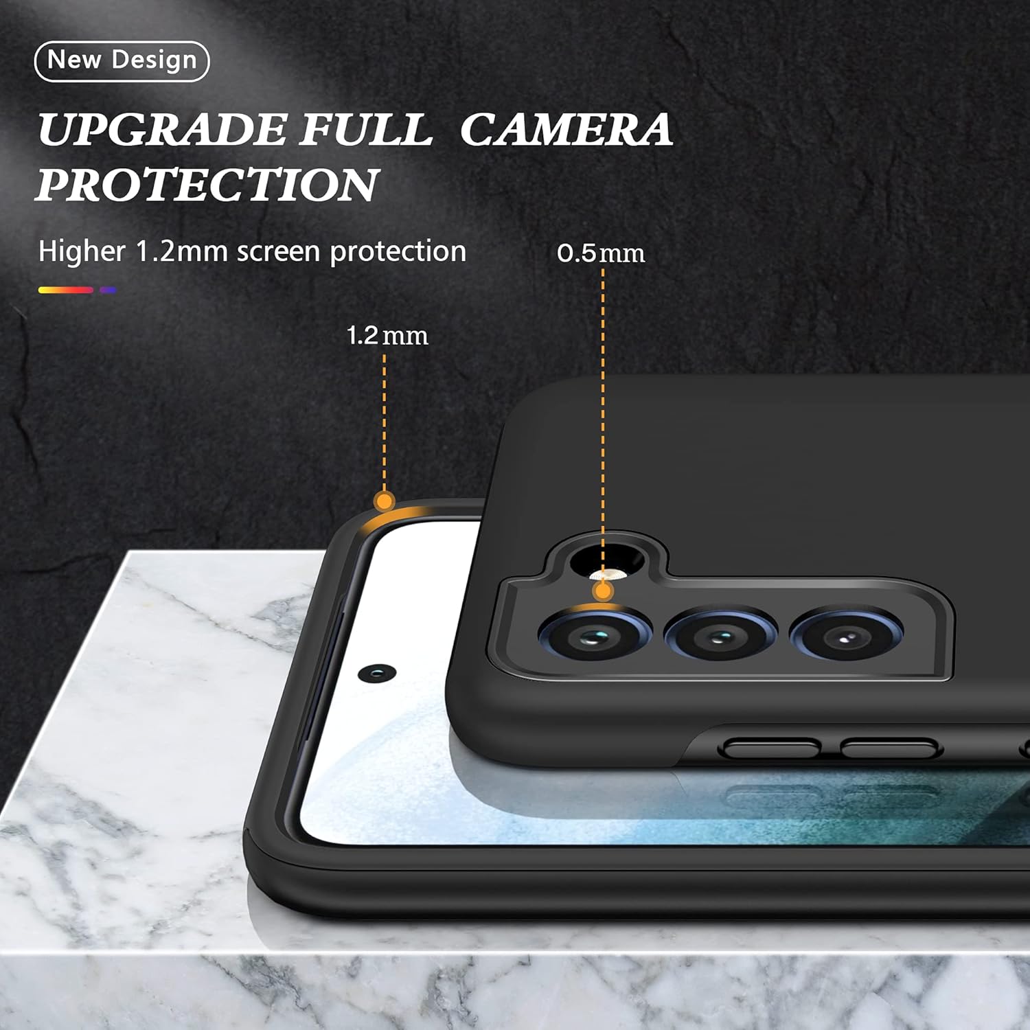 Samsung Galaxy S22 zadné púzdro Armor Ring čierne