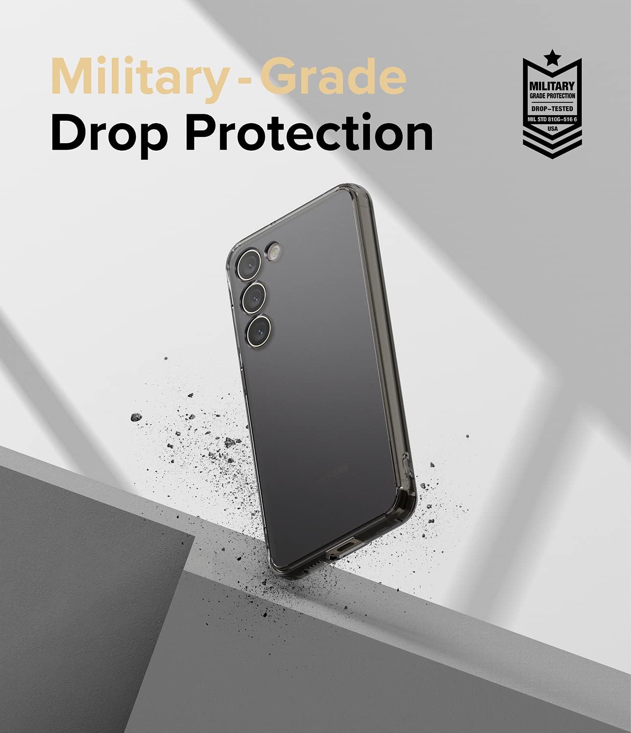 Samsung Galaxy S23 zadné púzdro tmavé polopriehľadné