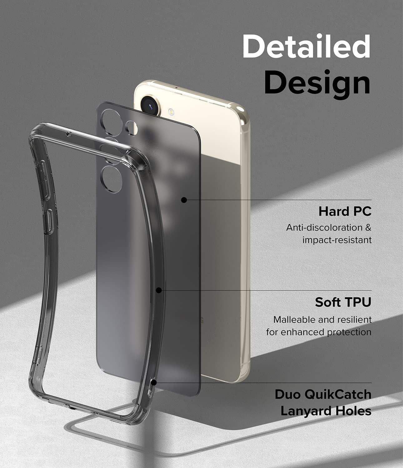 Samsung Galaxy S23 zadné púzdro tmavé polopriehľadné