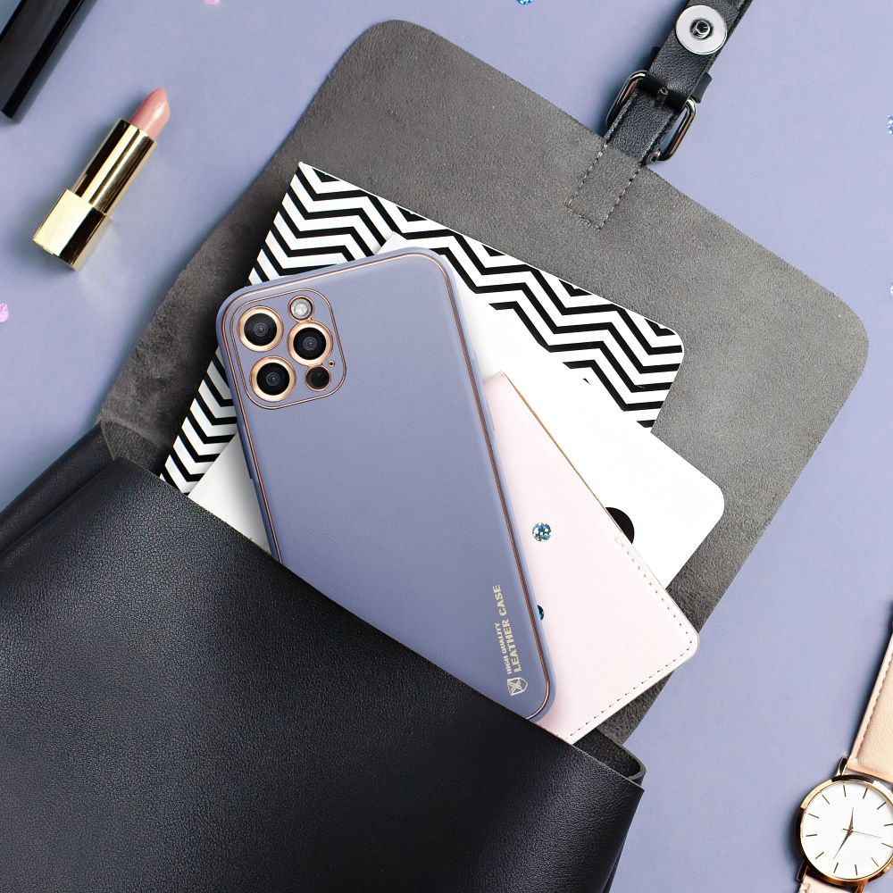 Samsung Galaxy S24 Plus zadné púzdro LEATHER modré