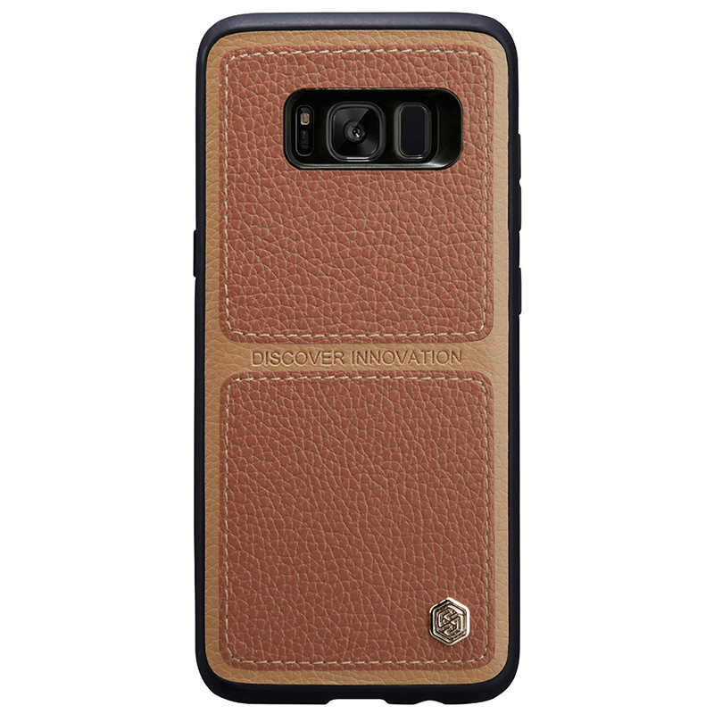 Samsung Galaxy S8+ (Plus) kožený kryt Nillkin Burt hnedý