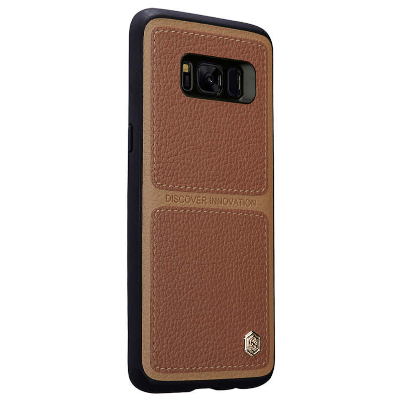 Samsung Galaxy S8+ (Plus) kožený kryt Nillkin Burt hnedý