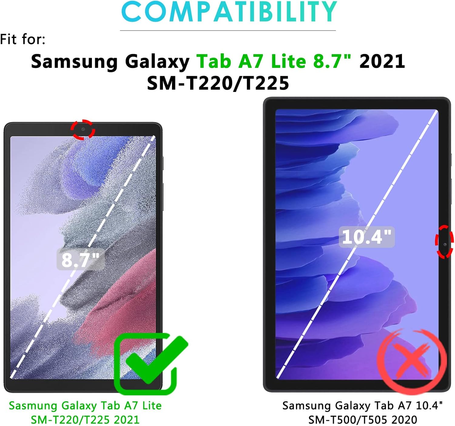 Samsung Galaxy TAB A7 Lite 8,7" ochranné sklo 2ks