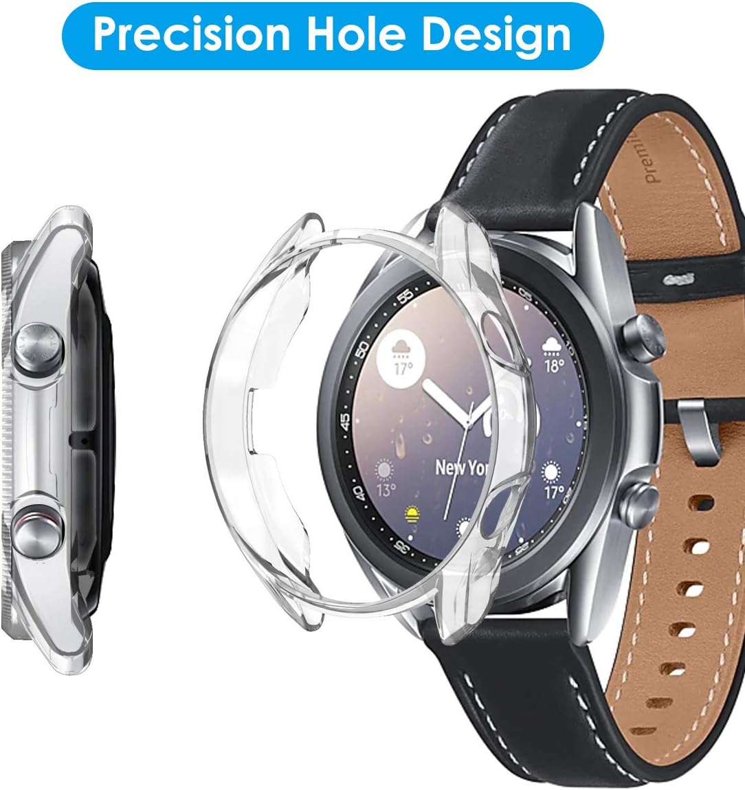 Samsung Galaxy Watch 3 41mm ochranná krytka bronzová a priehľadná 2ks v balení