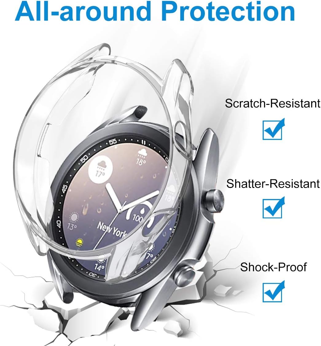 Samsung Galaxy Watch 3 41mm ochranná krytka bronzová a priehľadná 2ks v balení