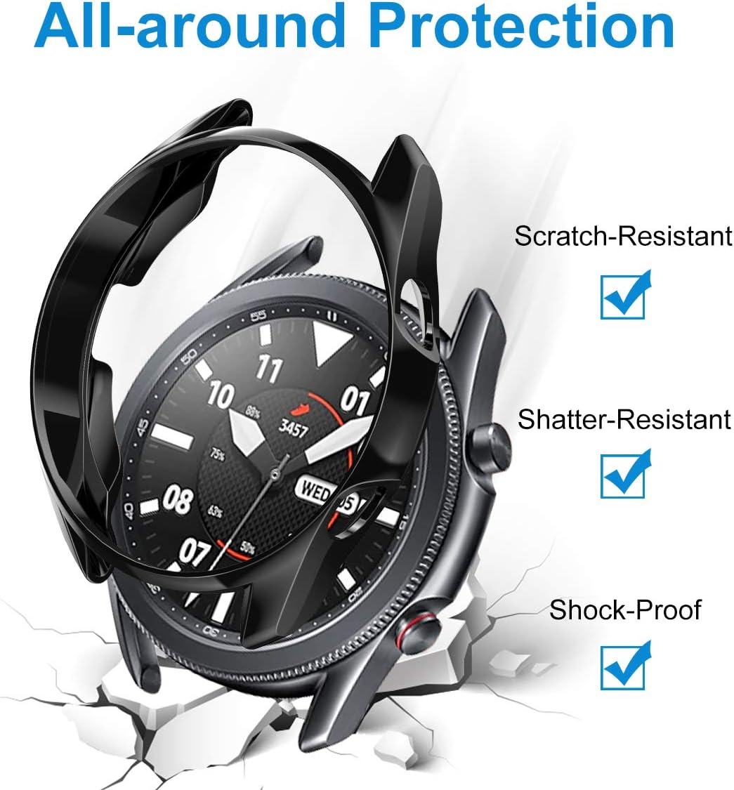 Samsung Galaxy Watch 3 45mm ochranná krytka čierna 2ks v balení