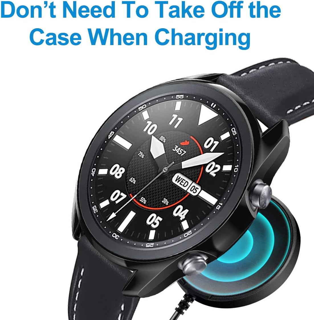 Samsung Galaxy Watch 3 45mm ochranná krytka čierna 2ks v balení