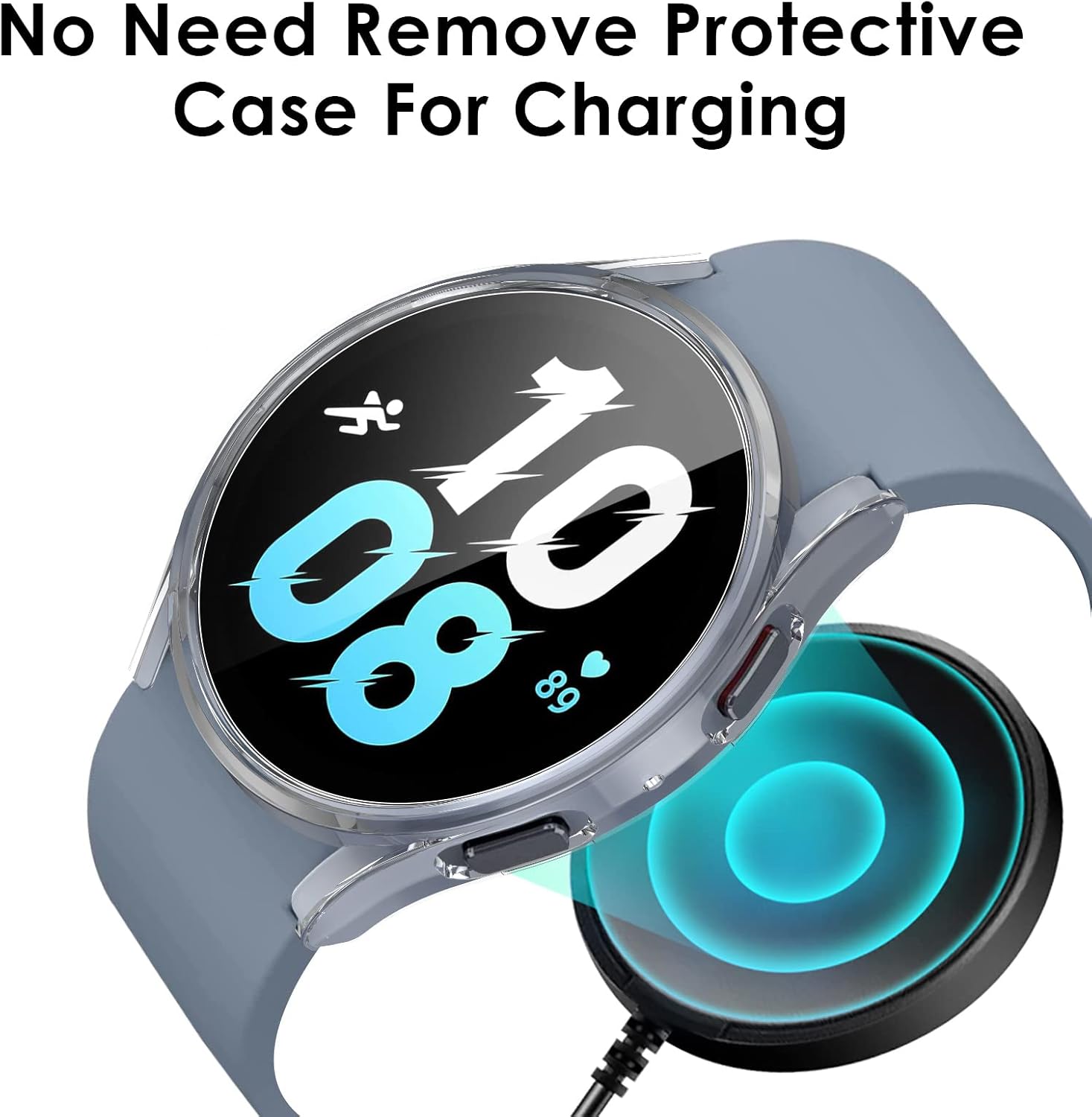 Samsung Galaxy Watch 5 / 4 44mm ochranná krytka priehľadná a 3ks ochranné sklo