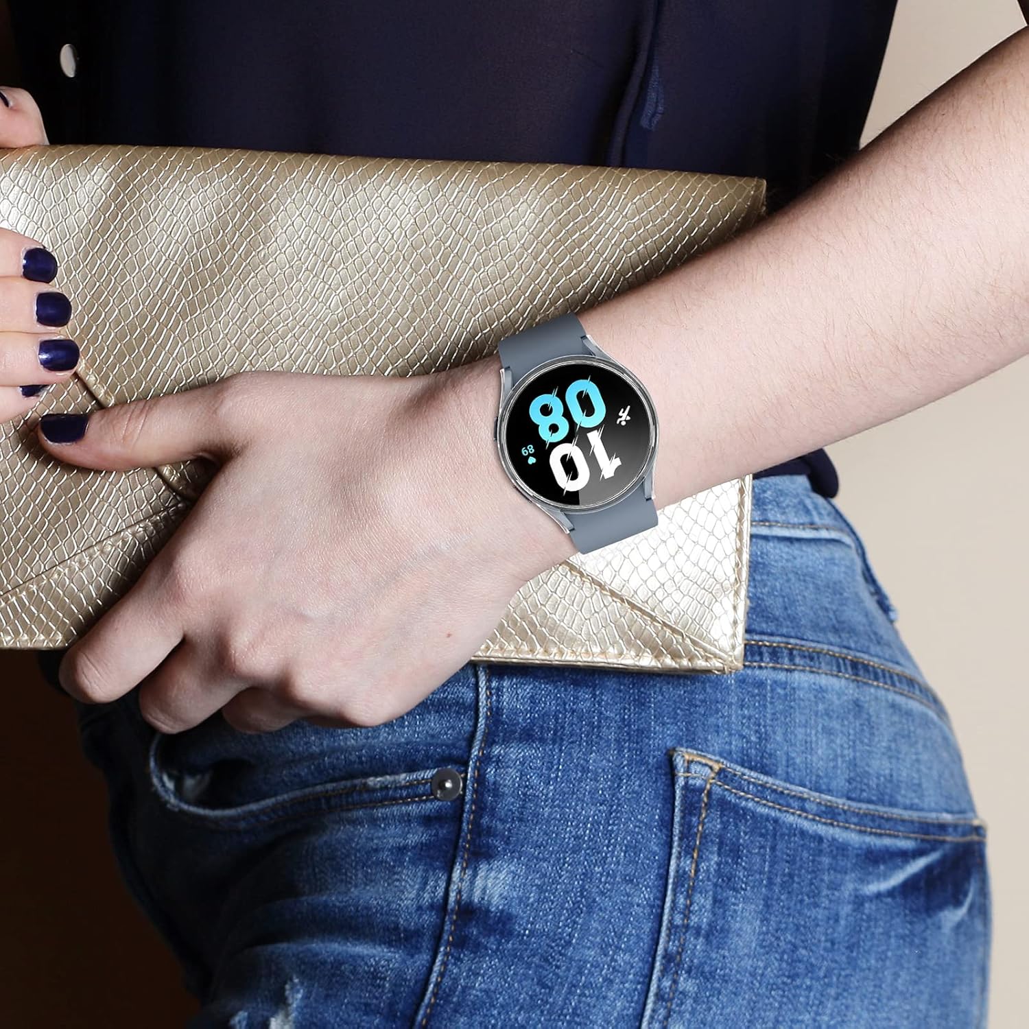 Samsung Galaxy Watch 5 / 4 44mm ochranná krytka priehľadná a 3ks ochranné sklo