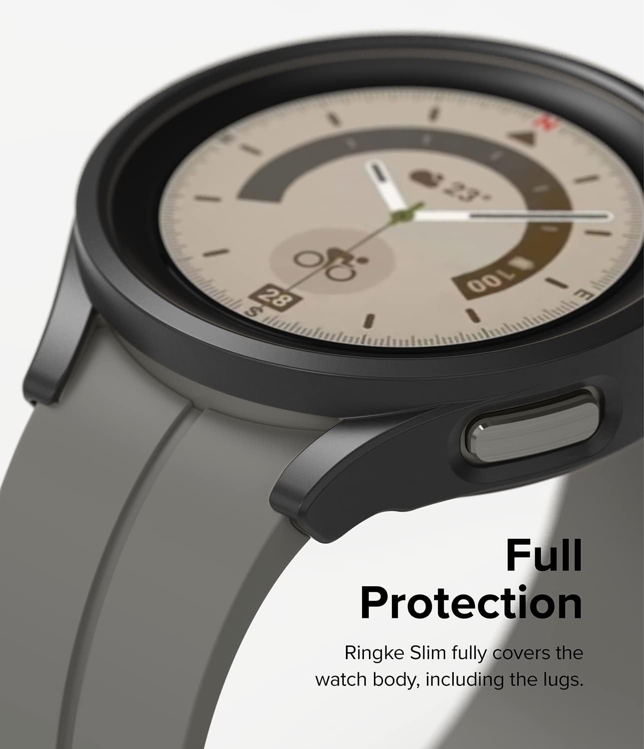 Samsung Galaxy Watch 5 Pro 45mm ochranná krytka čierna a a priehľadná