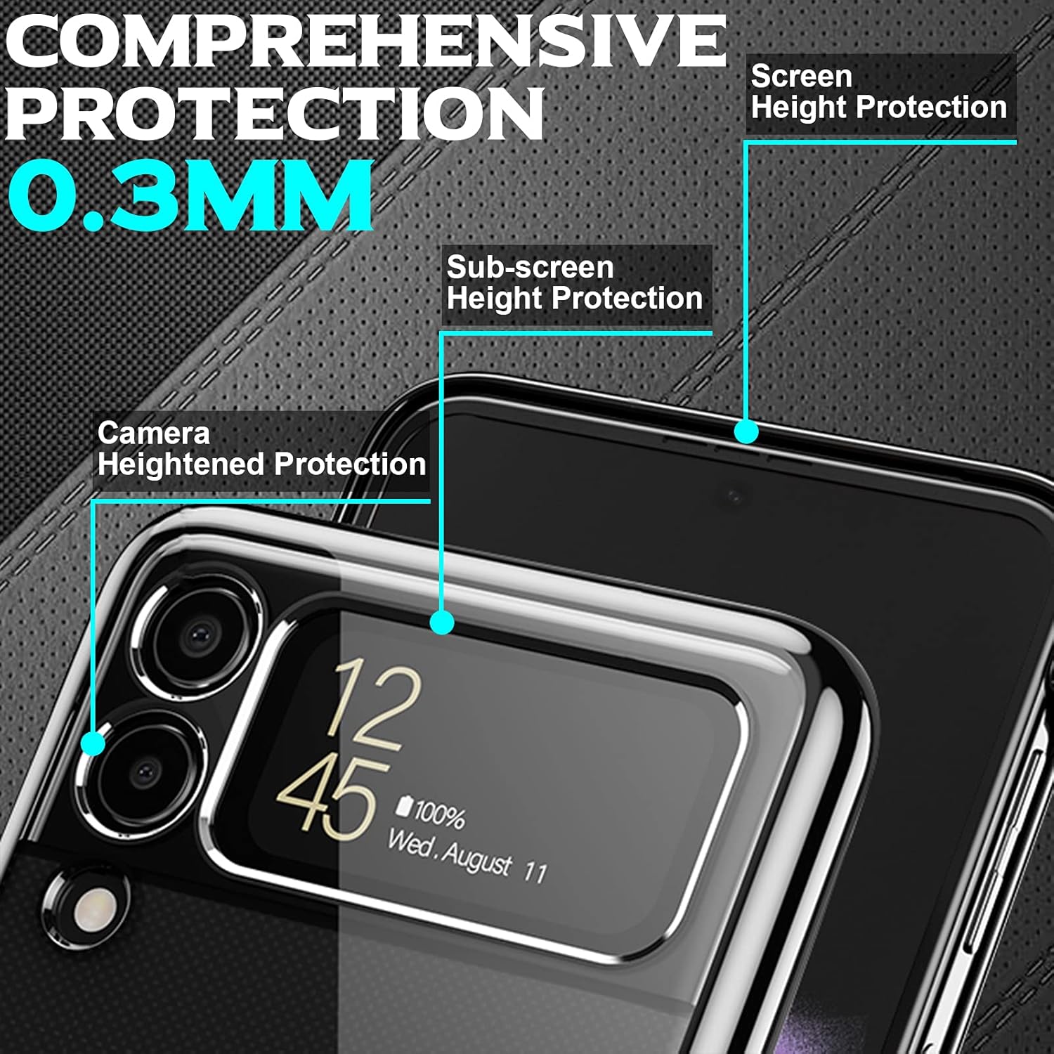 Samsung Galaxy Z Flip 3 5G ochranný kryt priehľadný