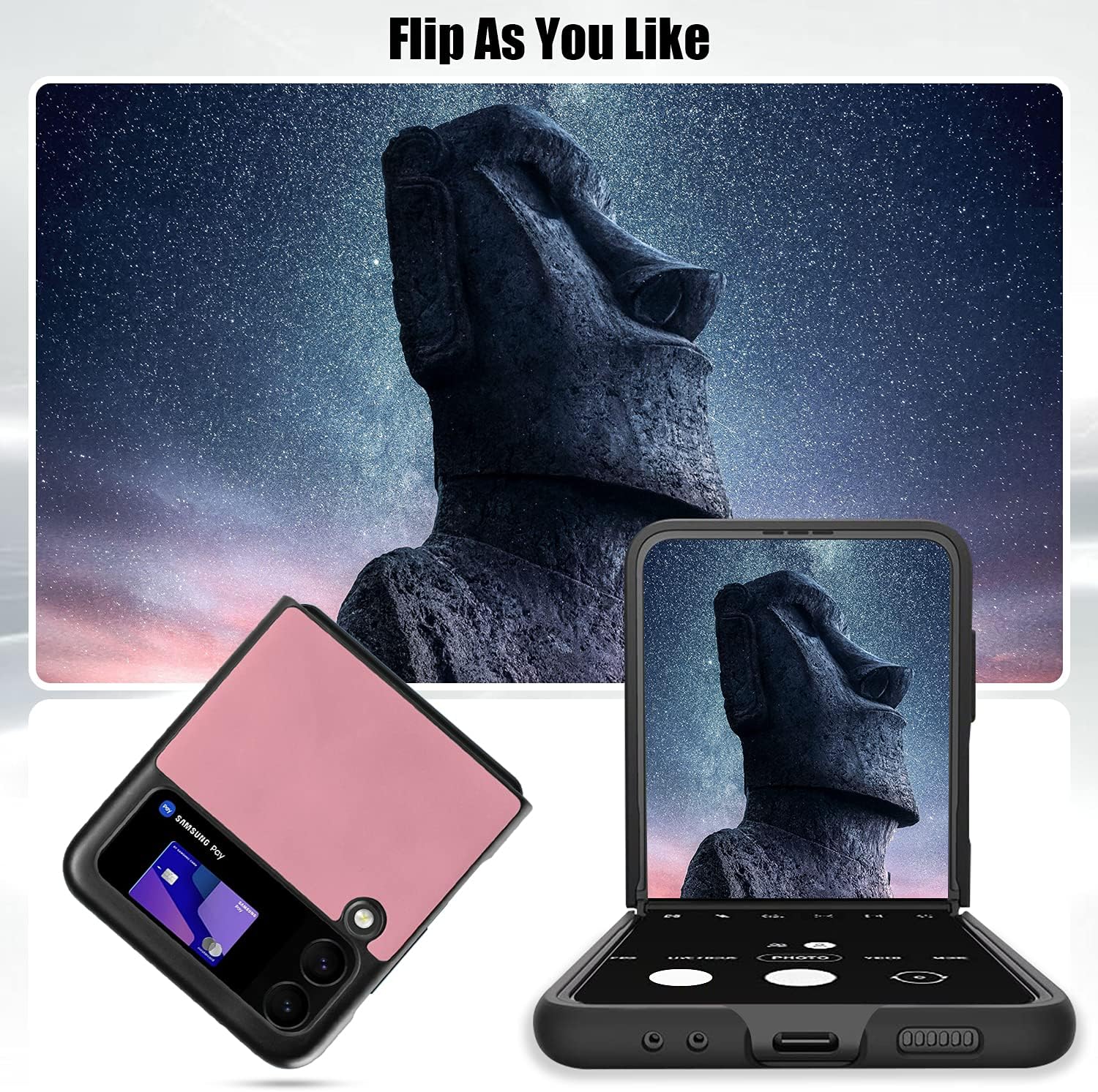 Samsung Galaxy Z Flip 3 5G ochranný kryt ružový