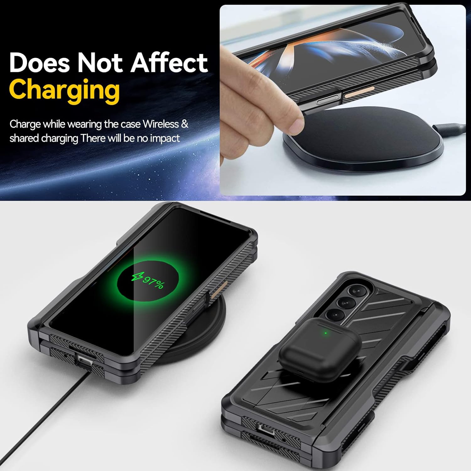 Samsung Galaxy Z Fold 4 púzdro s držiakom pre S Pen s držiakom