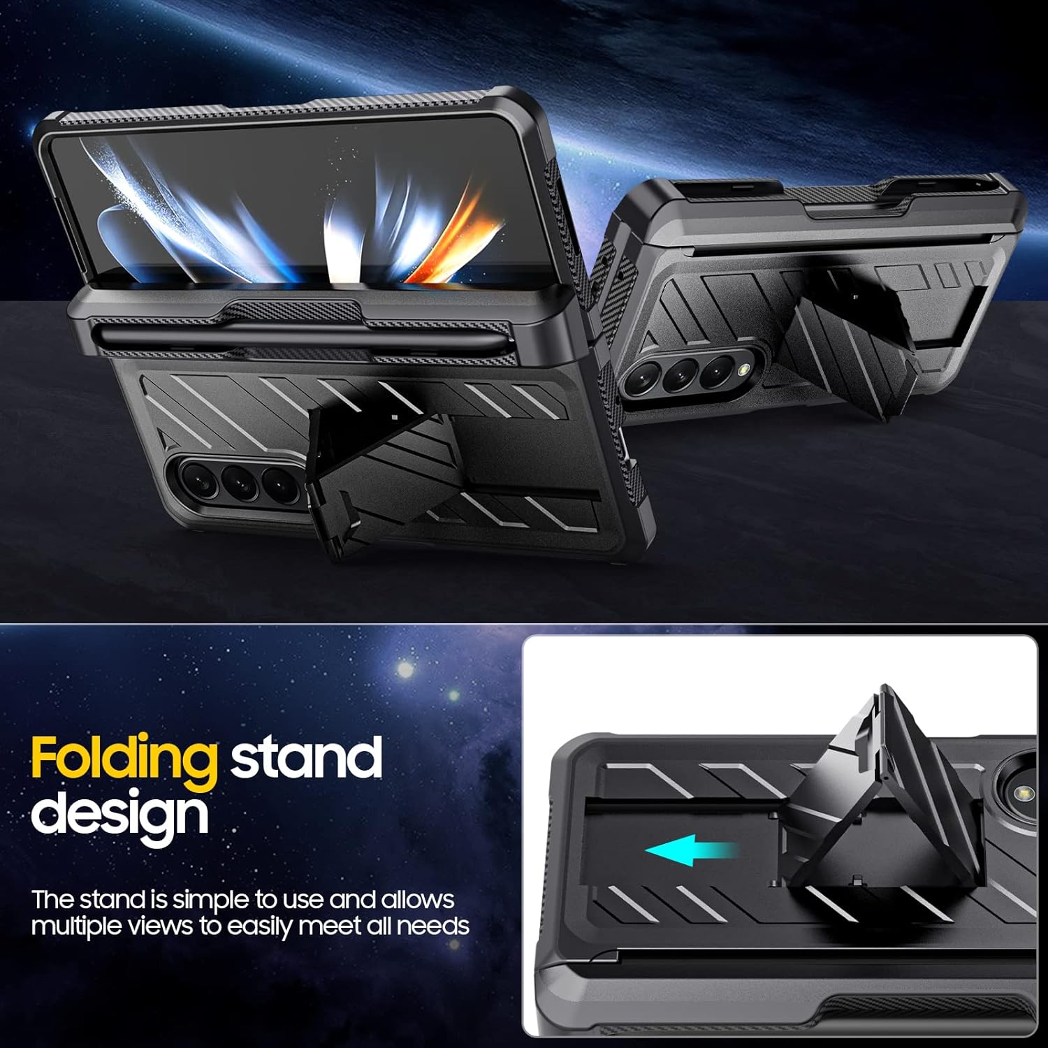 Samsung Galaxy Z Fold 4 púzdro s držiakom pre S Pen s držiakom