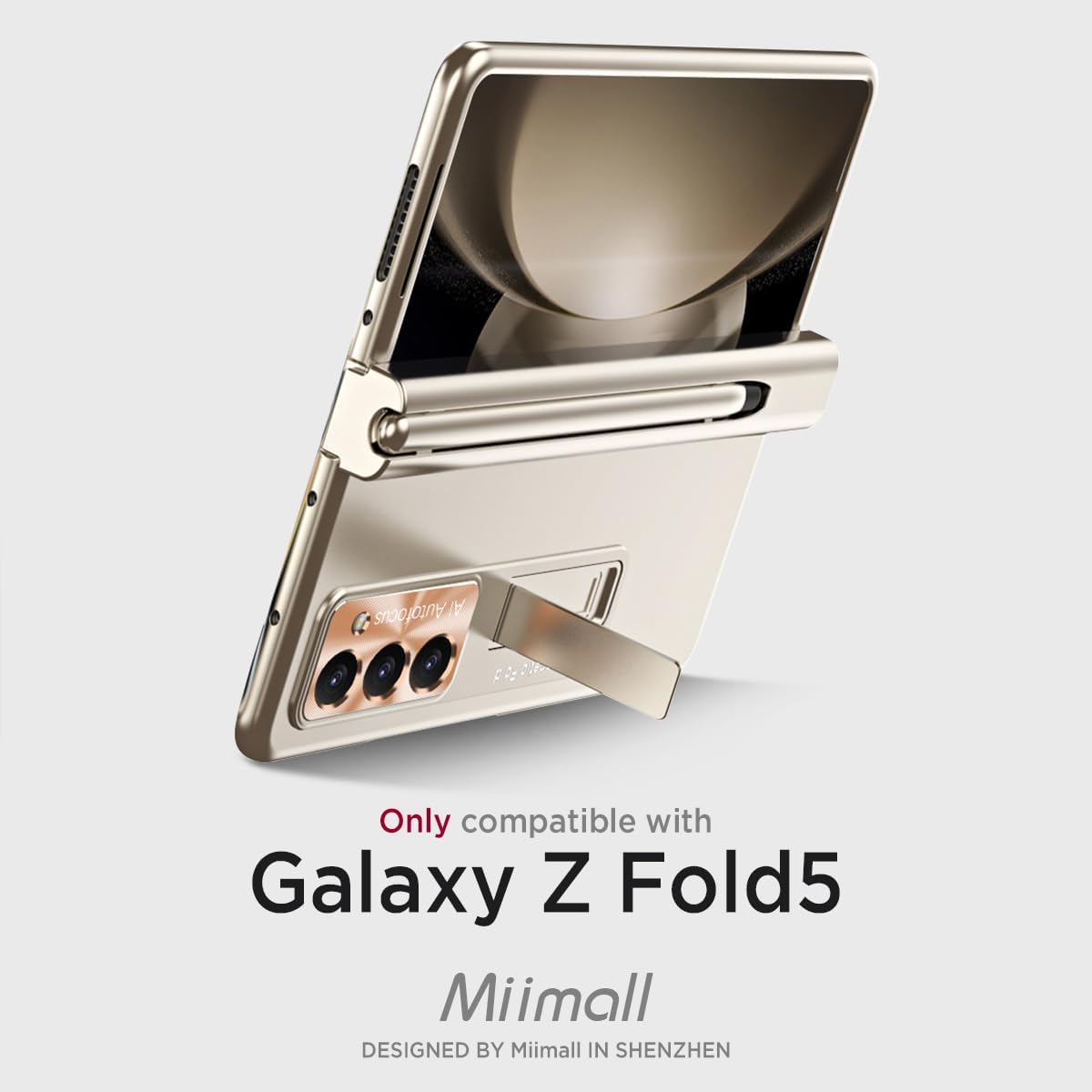 Samsung Galaxy Z fold 5 Luxusné zlaté púzdro s dotykovým perom