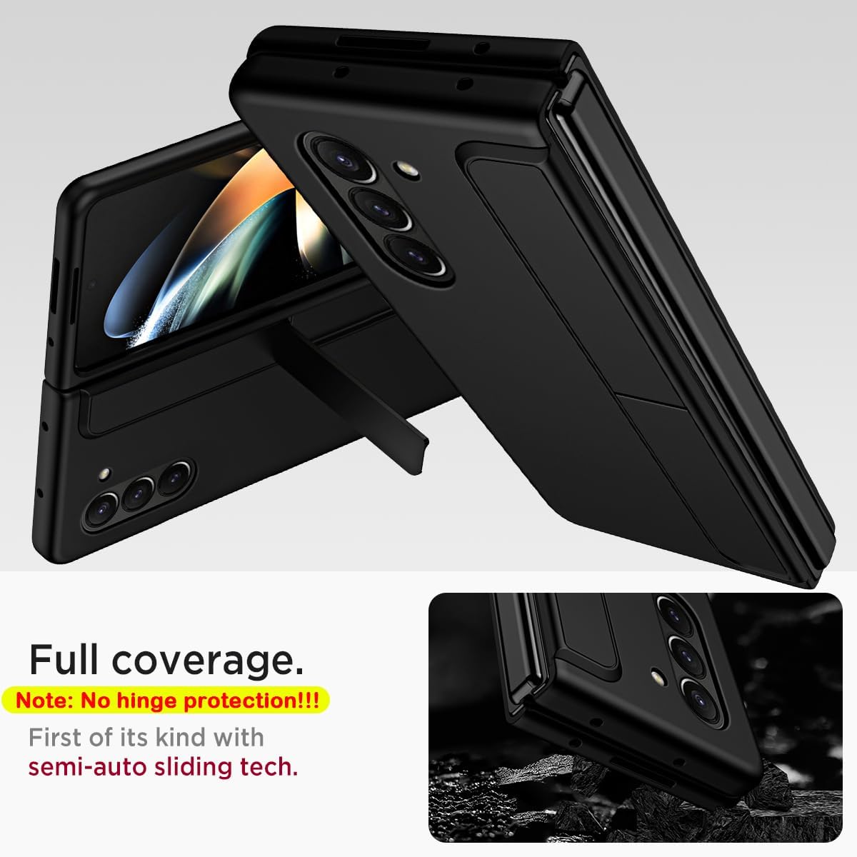 Samsung Galaxy Z Fold 5 púzdro čierne s perom