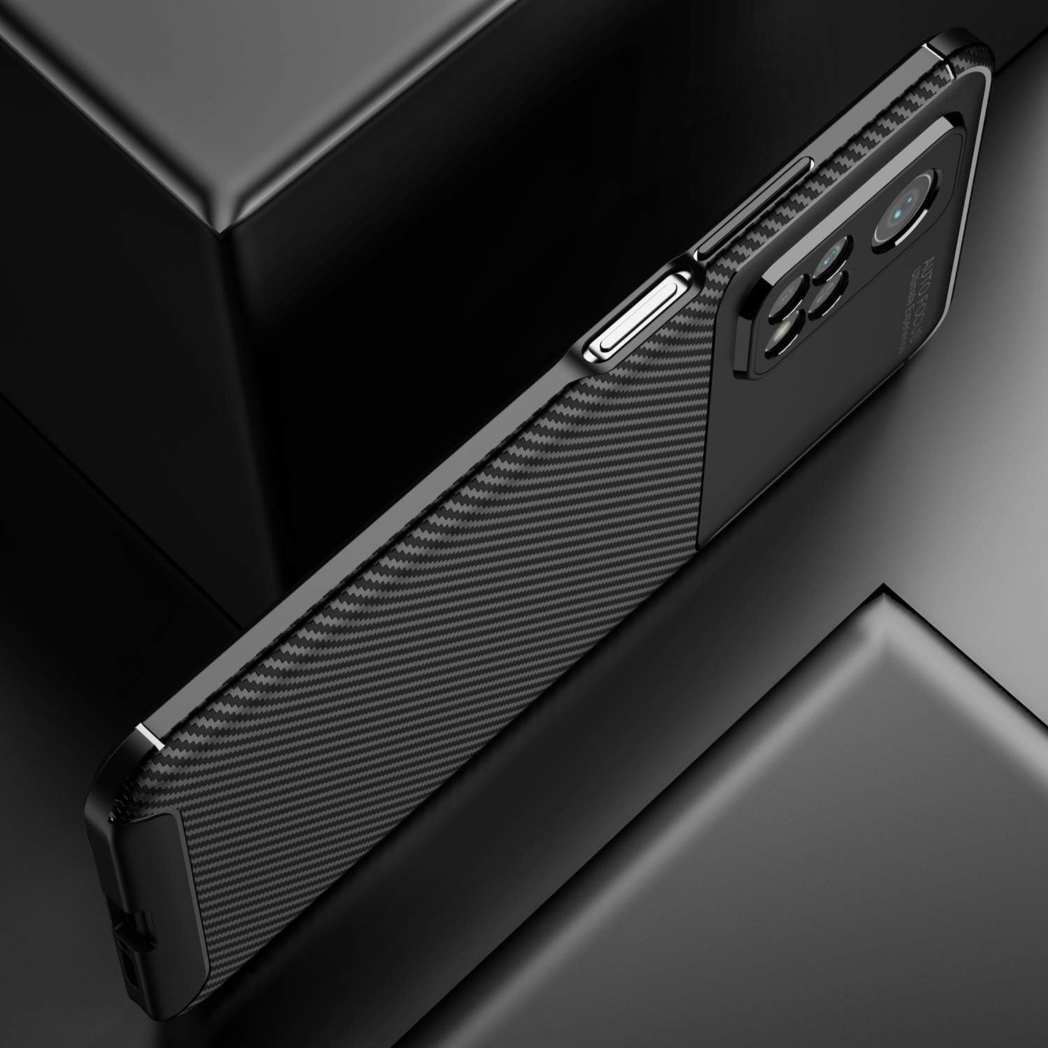 Xiaomi Mi 10T / 10T Pro zadné púzdro carbon čierne