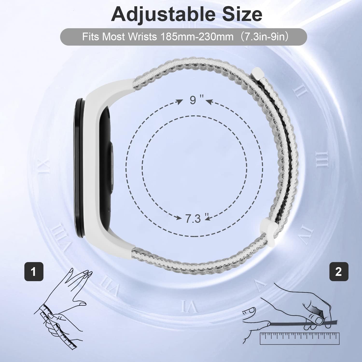 Xiaomi Mi Band 3 / 4 / 5 / 6 / Amazfit Band 5 náhradné remienky 2ks