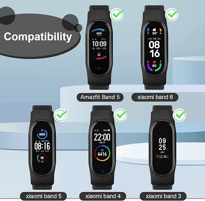 Xiaomi Mi Band 3 / 4 / 5 / 6 / Amazfit Band 5 náhradné remienky 2ks