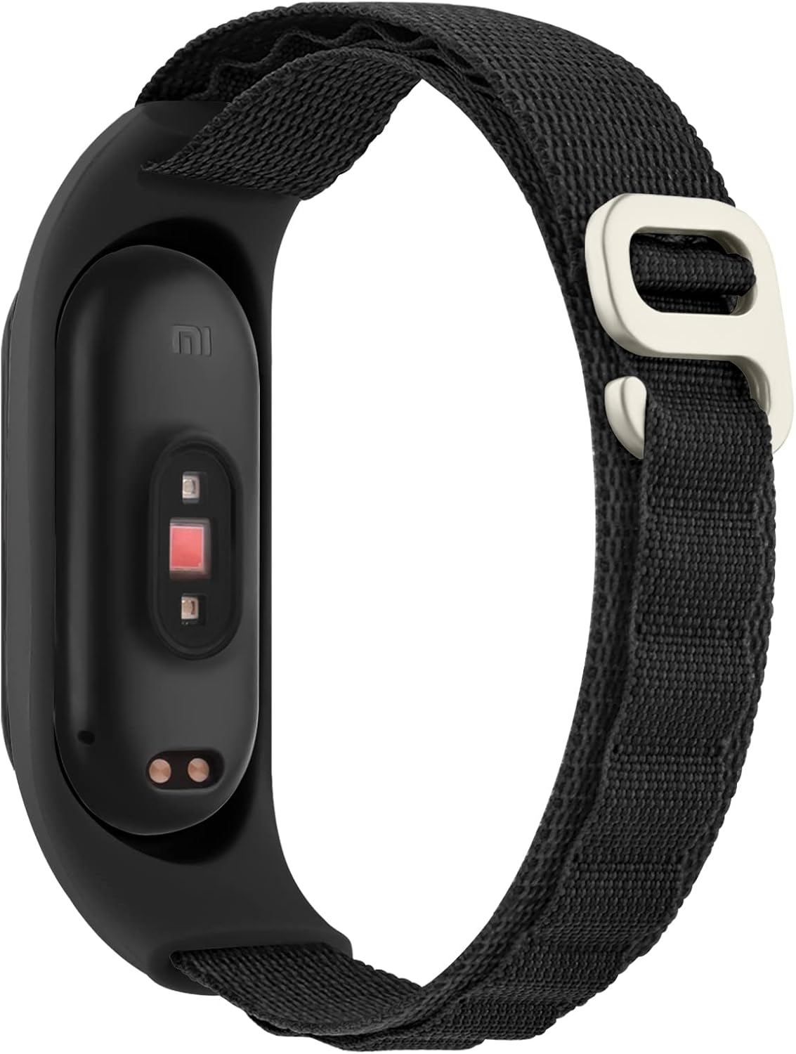 Xiaomi Mi Band 3 / 4 / 5 / 6 nylonový remienok čierny