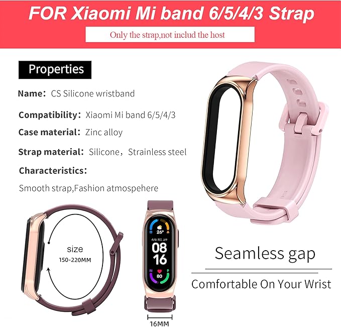 Xiaomi Mi Band 3 / 4 / 5 / 6 silikónový remienok ružový