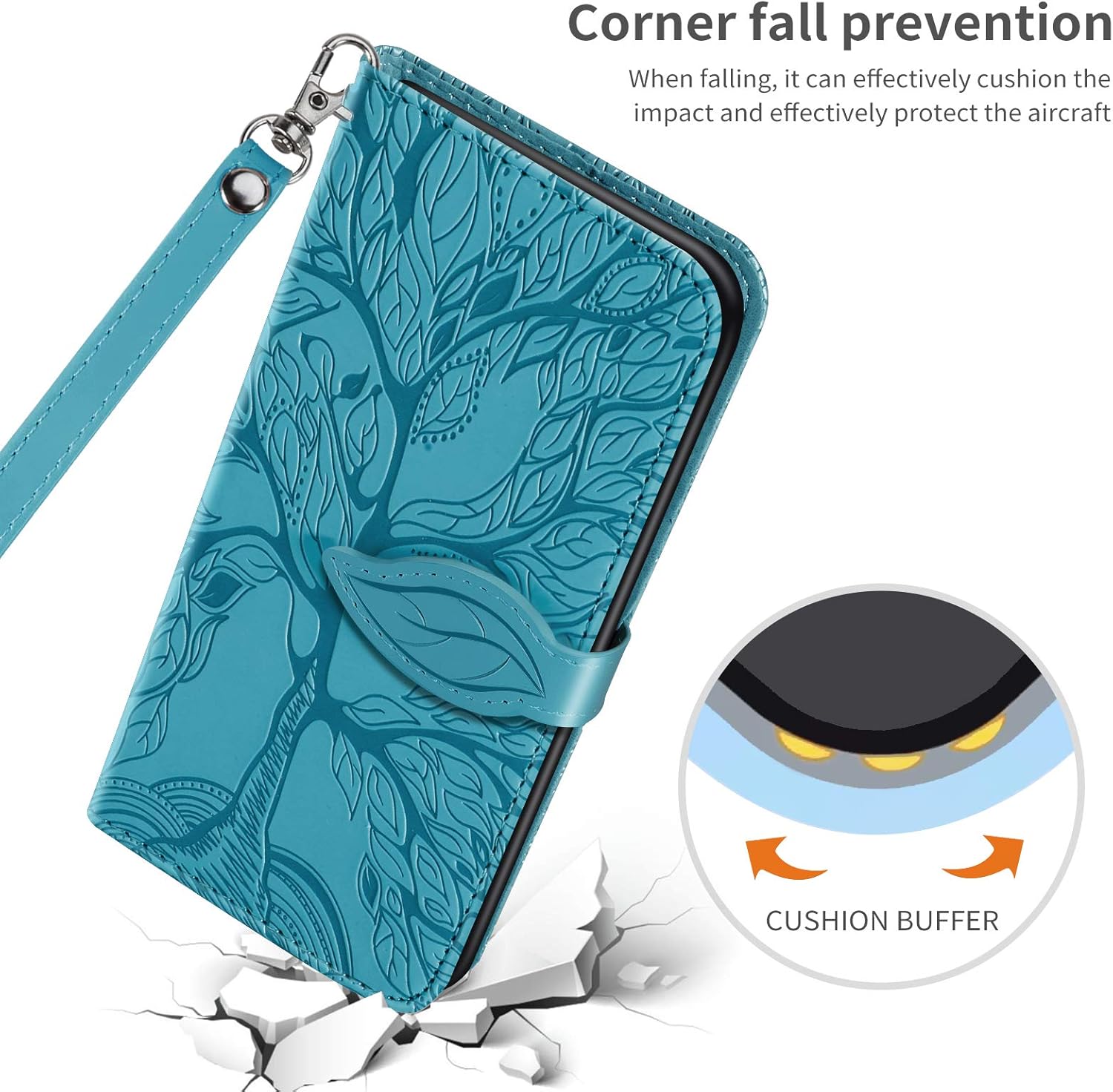 Xiaomi Redmi 9A / 9AT prúzdro book modrý strom