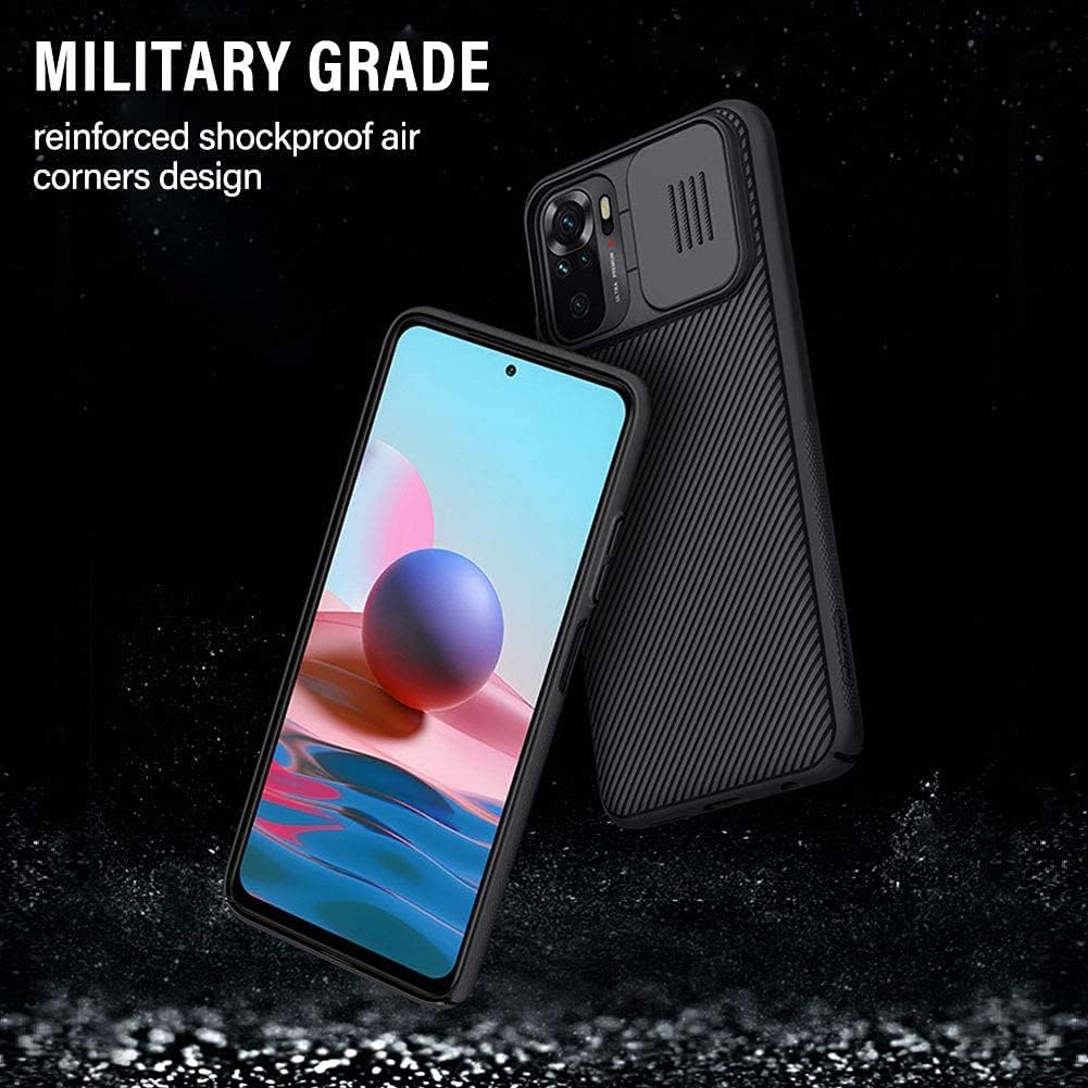 Xiaomi Redmi Note 10 / Note 10S zadné púzdro Slide Cam čierne