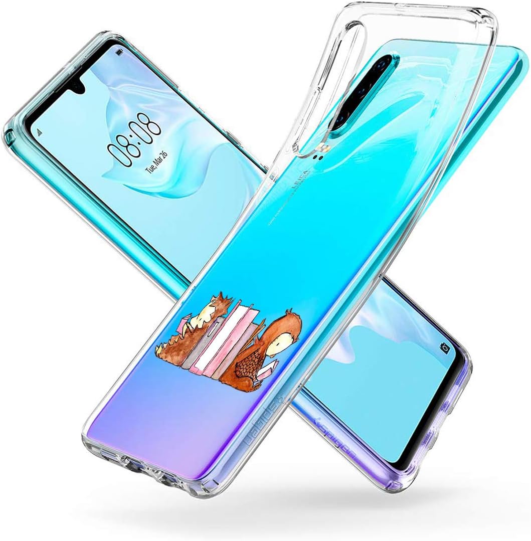 Huawei P30 Lite zadné púzdro potlač ježko a sovička