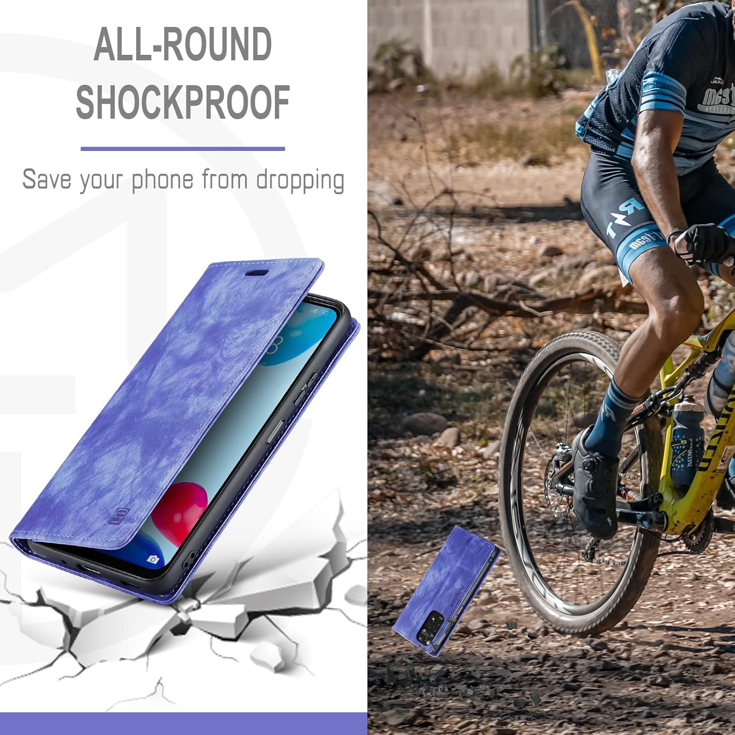 Xiaomi Redmi Note 11 4G / Note 11s púzdro book Uslion fialové