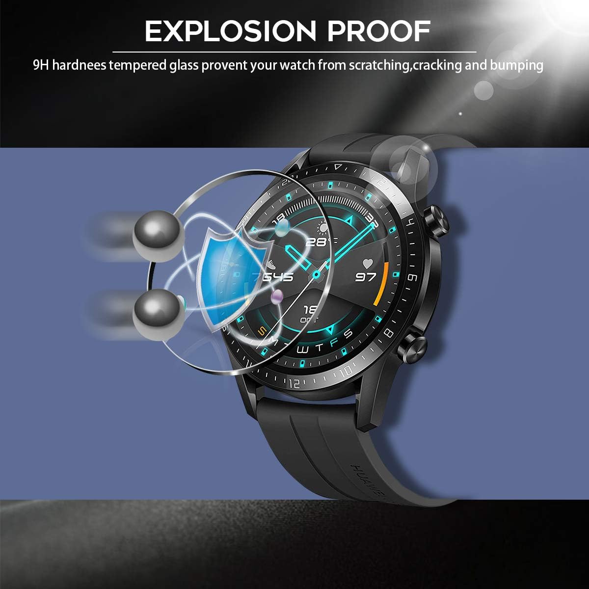 Huawei Watch GT2 46mm Ochranné sklo