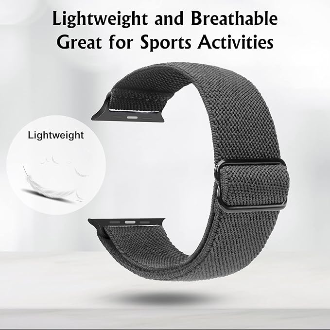 Apple Watch 38mm / 39 / 40mm / 41mm remienok nylonový čierny