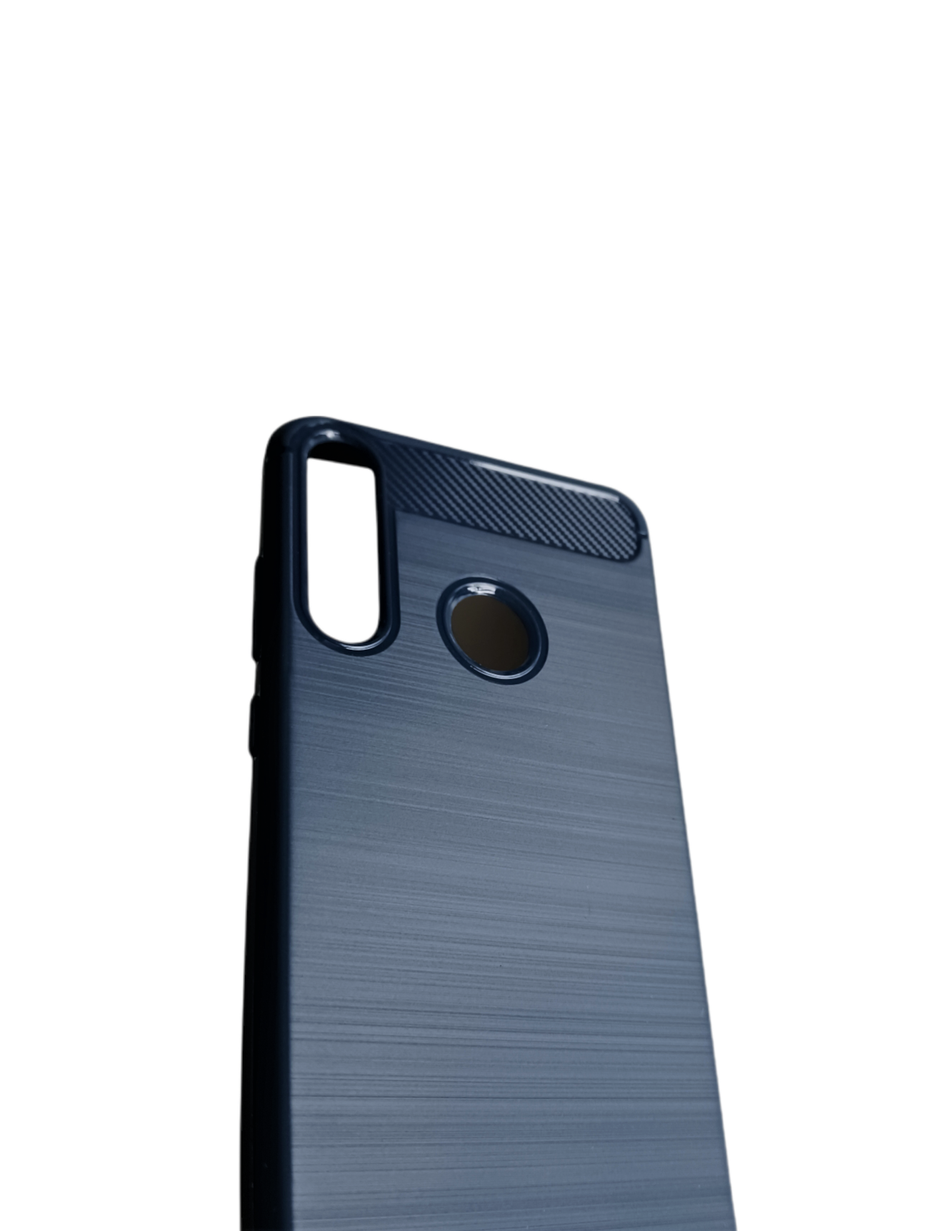 Huawei Y6P carbon púzdro modré