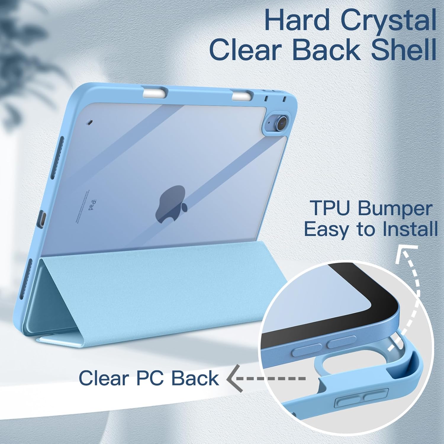 iPad 10 10,9" model 2022 Wake / Sleep púzdro JETech modré