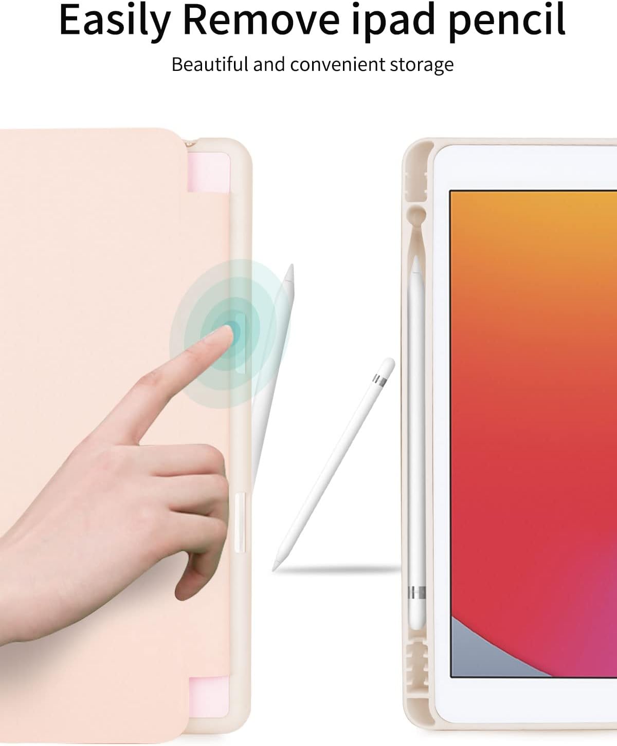 iPad 10,2" 7 / 8 / 9 2019 / 2020 / 2021 púzdro Smart Slim Baby Cakes ružové