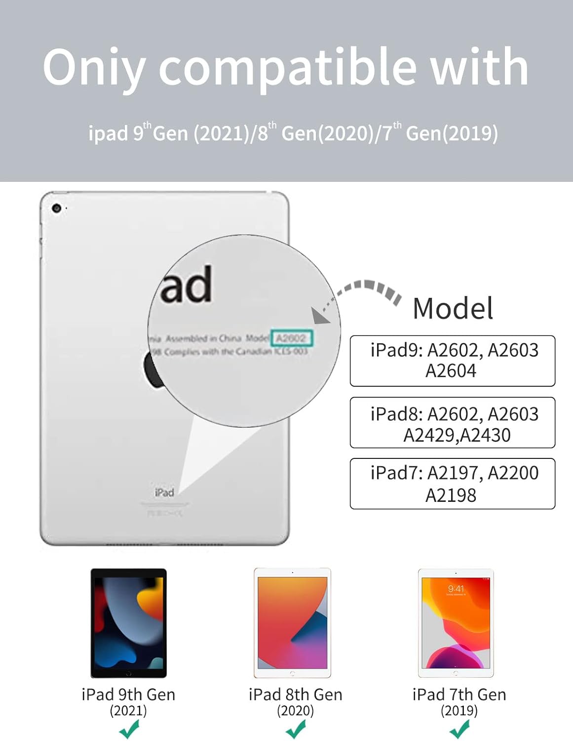 iPad 10,2" 7 / 8 / 9 2019 / 2020 / 2021 púzdro Smart Slim Baby Cakes ružové
