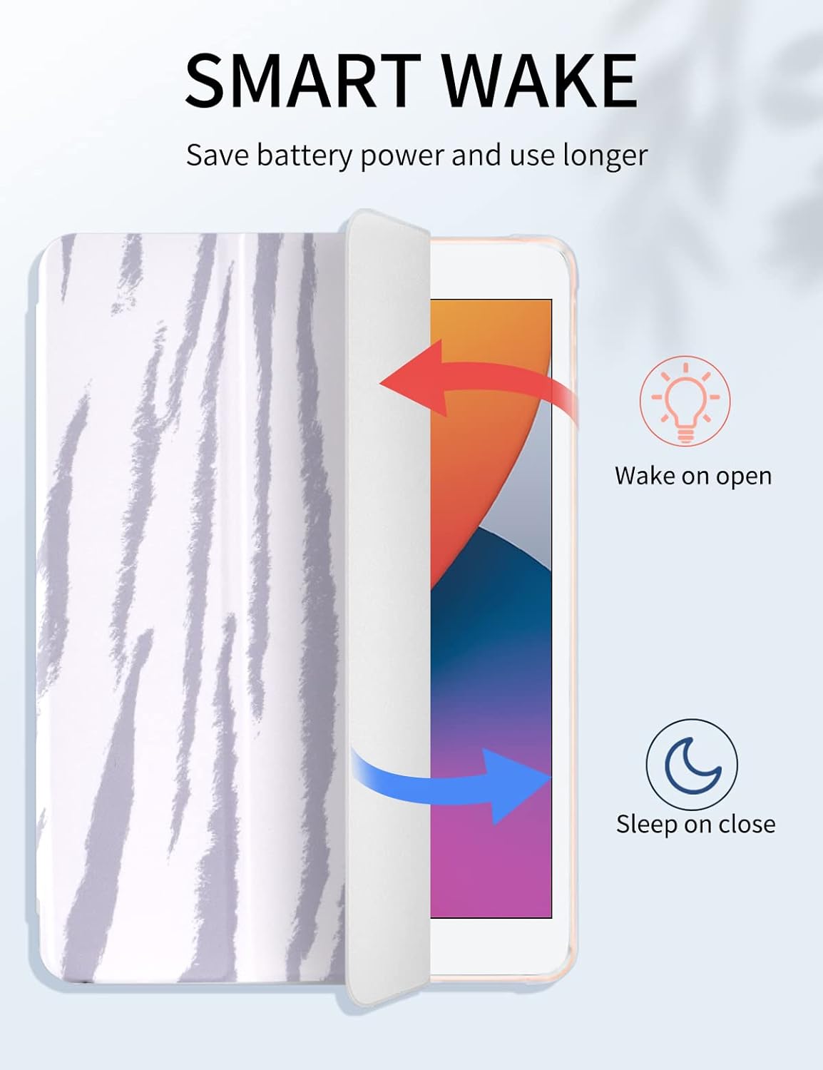 iPad 10,2" 7 / 8 / 9 2019 / 2020 / 2021 púzdro Smart Slim Dream zebra