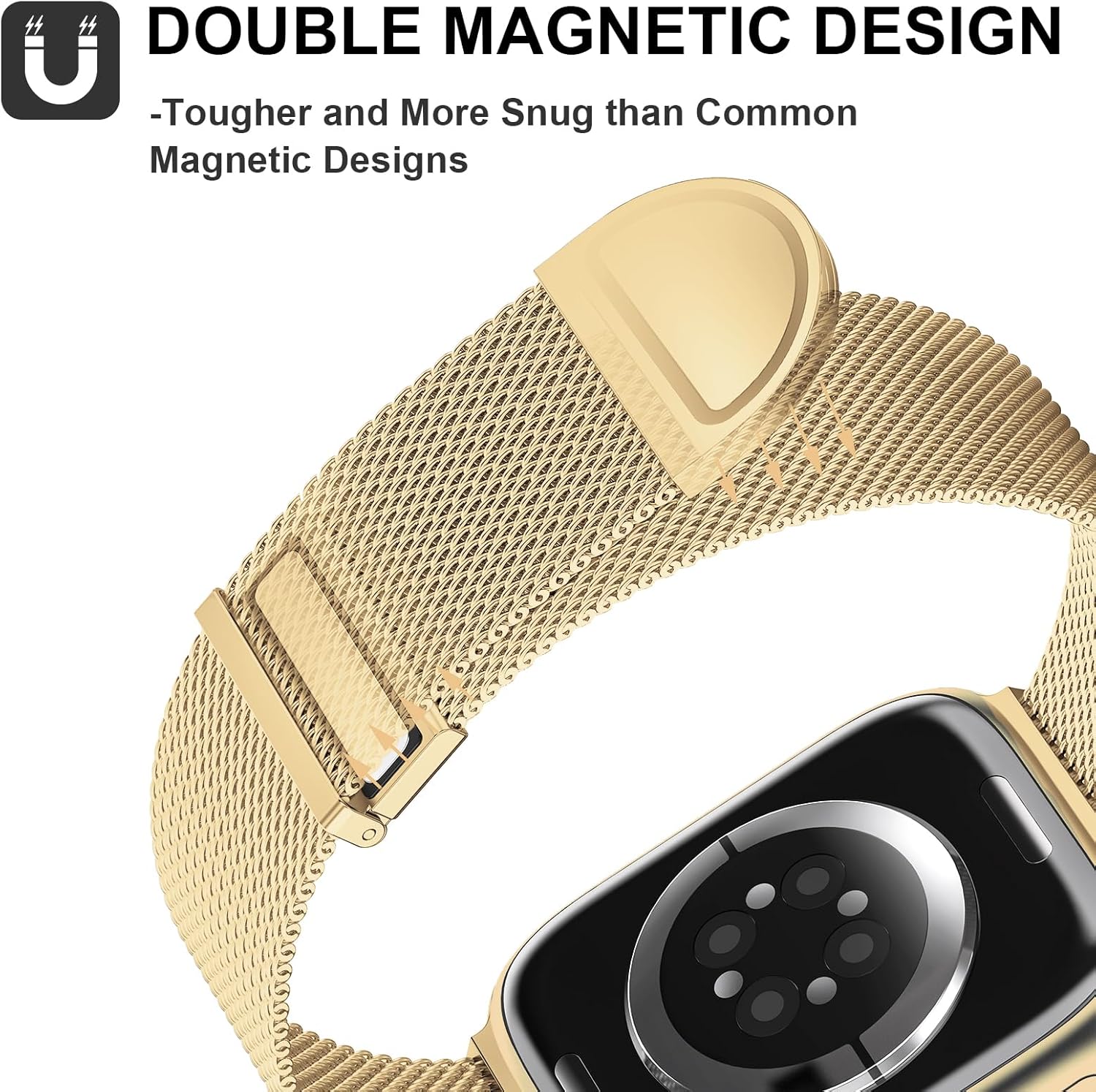 Apple Watch 38mm / 39mm / 40mm / 41mm kovový remienok zlatý