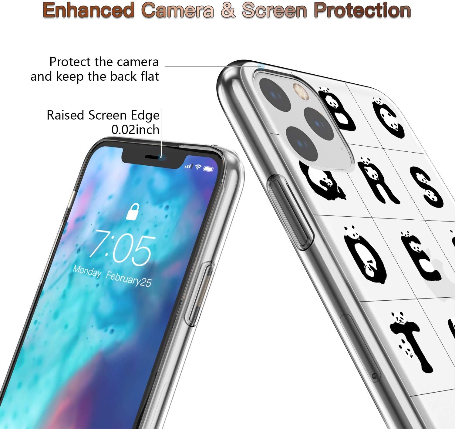 iPhone 11 zadné púzdro s potlačou Panda