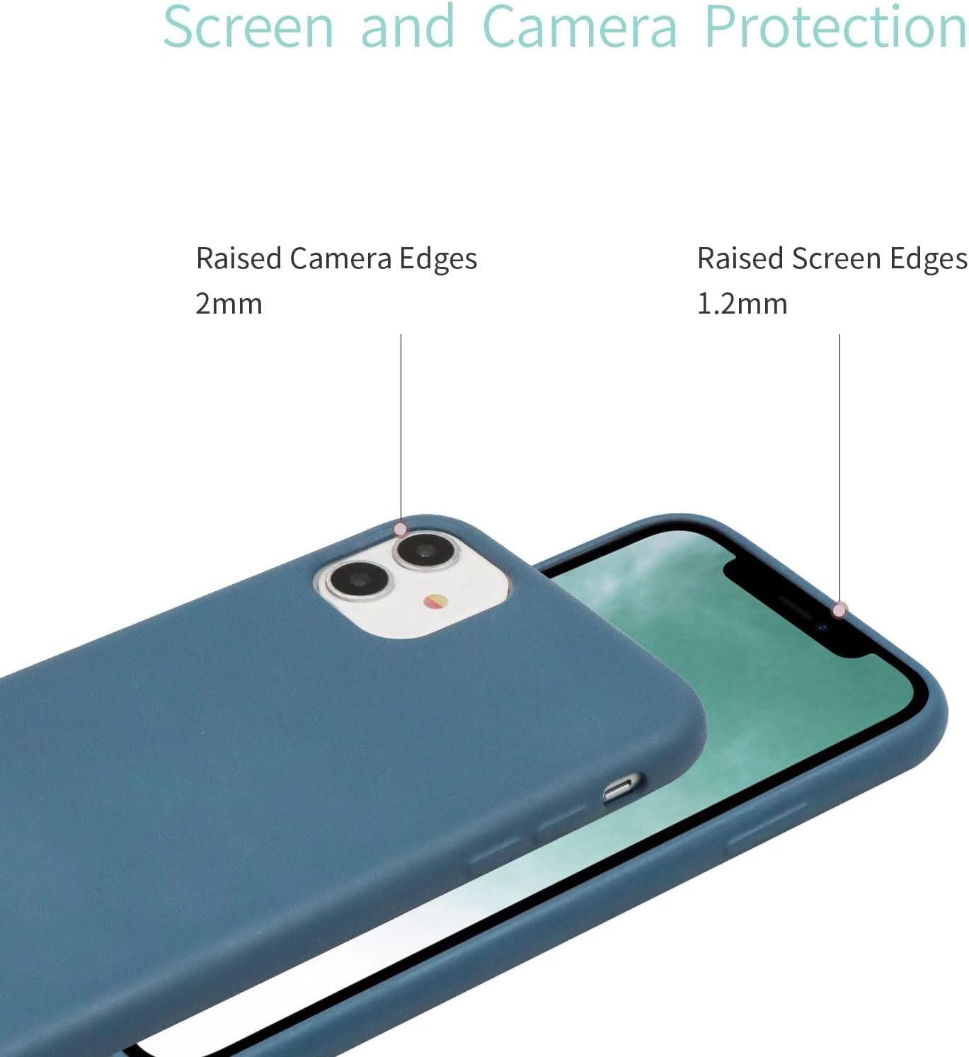 iPhone 11 zadné púzdro so šnúrkou modré