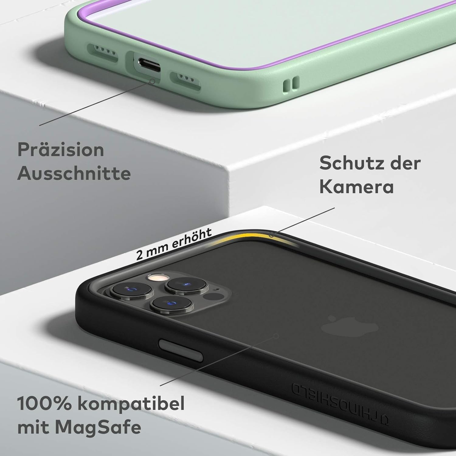 iPhone 12 (6,1") / iPhone 12 Pro (6,1") silikónový bumper pudrovo-ružový
