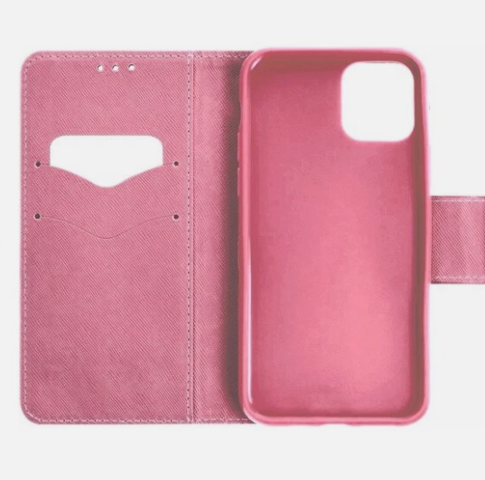 iPhone 12 (Mini) 5,4" púzdro Book Fancy čierno-ružové